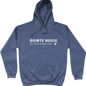 Herenhoodie: Ruimte nodig. En mijn hond ook.